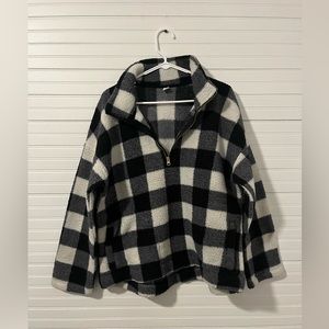 Buffalo Plaid Fuzzy Pullover